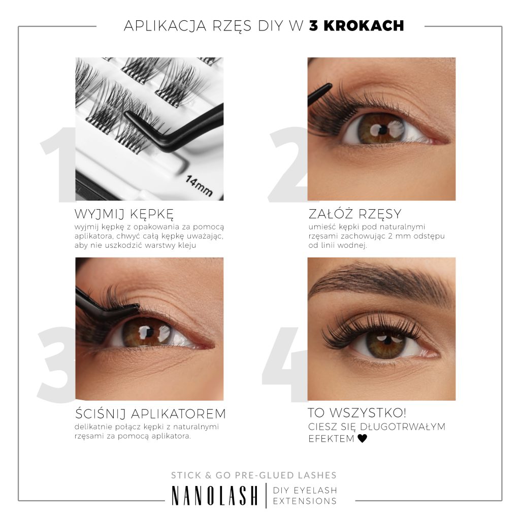 Stick & Go pre-glued lashes nanolash