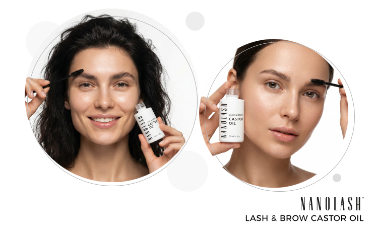 nanolash olejek rycynowy na brwi